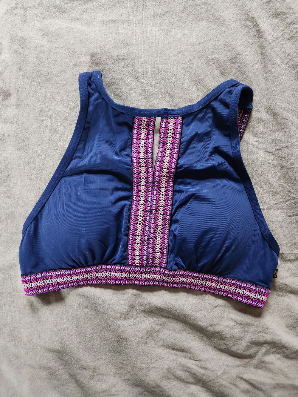 La Vie en Rose High Neck Bikini Top - Size Small